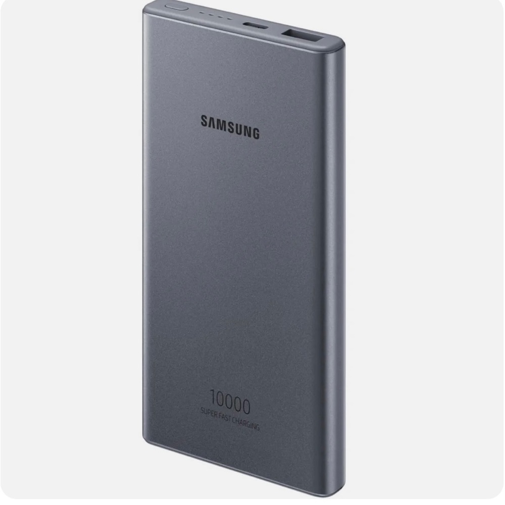 10,000 mAh Portable Battery with Micro USB Cable, Grey